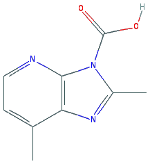 Chemical structure of 2,7-Dimethylimidazo[1,2-a]pyridine-3-carboxylic acid