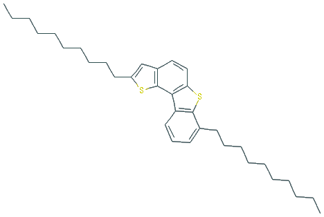 Chemical structure of 2,7-Didecyl[1]benzothieno[3,2-b][1]benzothiophene