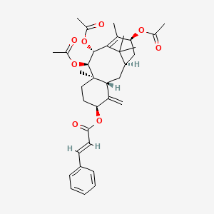 Chemical structure of 2,7-Dideacetoxytaxinine J