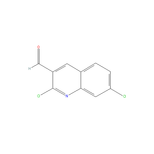 Chemical structure of 2,7-Dichloroquinoline-3-carbaldehyde