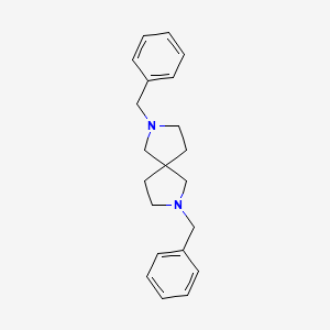 Chemical structure of 2,7-Dibenzyl-2,7-diazaspiro[4.4]nonane