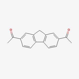 Chemical structure of 2,7-Diacetylfluorene