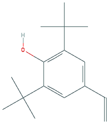 Chemical structure of 2,6-Di-tert-butyl-4-vinylphenol