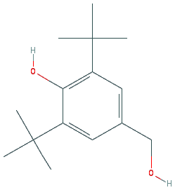 Chemical structure of Butylated hydroxymethylphenol