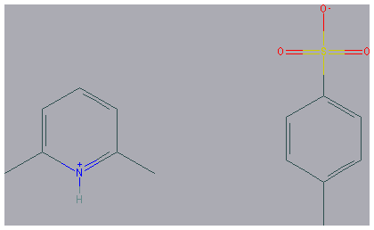 Chemical structure of 2,6-Dimethylpyridinium p-Toluenesulfonate