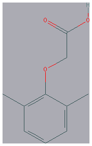 Chemical structure of 2,6-Dimethylphenoxyacetic Acid