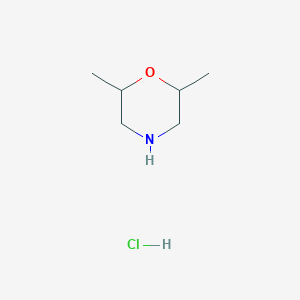 Chemical structure of 2,6-Dimethylmorpholine hydrochloride