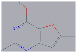 Chemical structure of 2,6-dimethylfuro[2,3-d]pyrimidin-4-ol