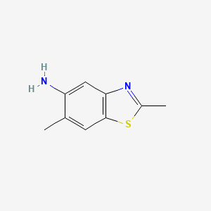 Chemical structure of 2,6-Dimethylbenzo[d]thiazol-5-amine