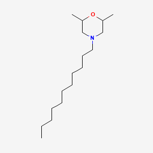 Chemical structure of 2,6-dimethyl-4-undecylmorpholine