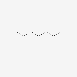 Chemical structure of 2,6-Dimethyl-1-heptene