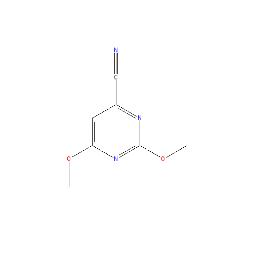 Chemical structure of 2,6-Dimethoxypyrimidine-4-carbonitrile