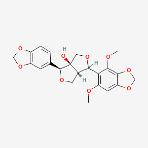 Chemical structure of 2',6'-Dimethoxypaulownin