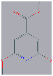 Chemical structure of 2,6-Dimethoxyisonicotinic acid