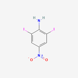 Chemical structure of 2,6-Diiodo-4-nitroaniline