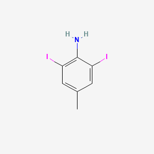 Chemical structure of 2,6-Diiodo-4-methylaniline