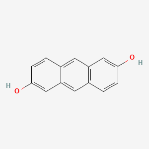 Chemical structure of Anthracene-2,6-diol