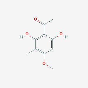 Chemical structure of 2',6'-Dihydroxy-4'- methoxy-3'-methylacetophenone