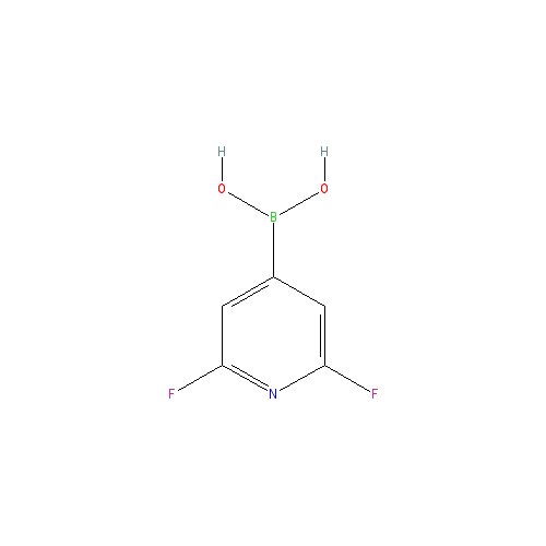 Chemical structure of 2,6-Difluoropyridine-4-boronic acid