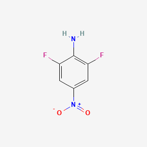 Chemical structure of 2,6-Difluoro-4-nitroaniline