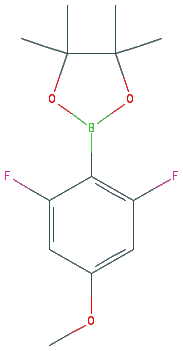 Chemical structure of 2,6-Difluoro-4-methoxyphenylboronic acid pinacol ester