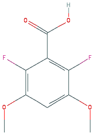 Chemical structure of 2,6-Difluoro-3,5-dimethoxybenzoic acid