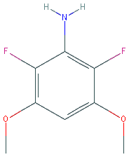 Chemical structure of 2,6-Difluoro-3,5-dimethoxyaniline