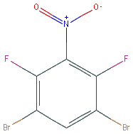 Chemical structure of 2,6-Difluoro-3,5-dibromo-1-nitrobenzene