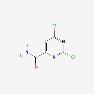 Chemical structure of 2,6-Dichloropyrimidine-4-carboxamide