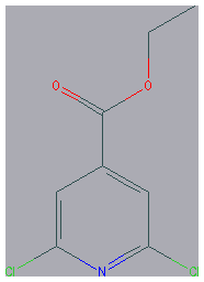 Chemical structure of 2,6-Dichloro-isonicotinic acid ethyl ester