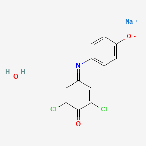 Chemical structure of 2,6-Dichloroindophenol sodium salt hydrate