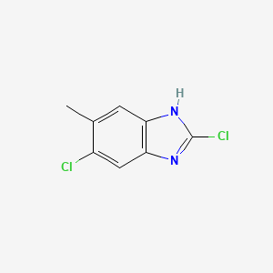 Chemical structure of 2,6-Dichloro-5-methyl-1H-1,3-benzodiazole