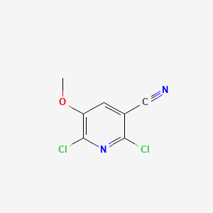 Chemical structure of 2,6-Dichloro-5-methoxynicotinonitrile