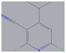 Chemical structure of 2,6-Dichloro-4-isopropylnicotinonitrile