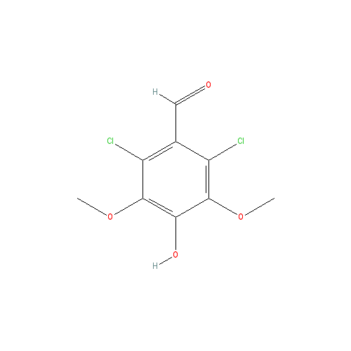 Chemical structure of 2,6-Dichlorosyringaldehyde