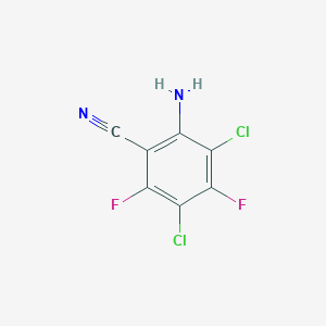 Chemical structure of 2,6-Dichloro-4-(difluoromethyl)nicotinonitrile