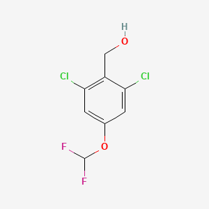 Chemical structure of 2,6-Dichloro-4-(difluoromethoxy)benzyl alcohol