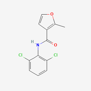 Chemical structure of 2,6-dichloro-4-((4-hydroxyphenyl)amino)phenol