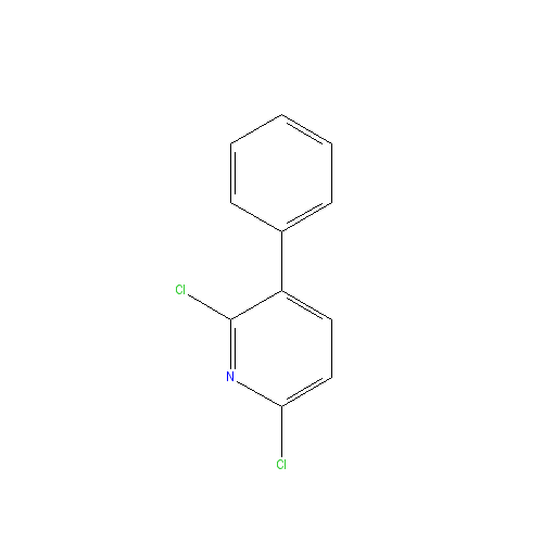 Chemical structure of 2,6-Dichloro-3-phenylpyridine