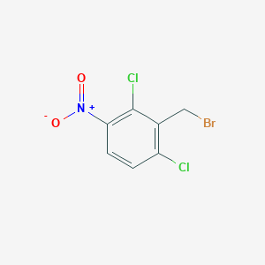 Chemical structure of 2,6-Dichloro-3-nitrobenzyl Bromide