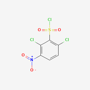 Chemical structure of 2,6-Dichloro-3-nitrobenzene-1-sulfonyl chloride