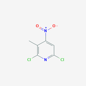 Chemical structure of 2,6-Dichloro-3-methyl-4-nitropyridine