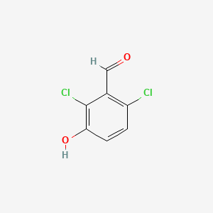 Chemical structure of 2,6-Dichloro-3-hydroxybenzaldehyde
