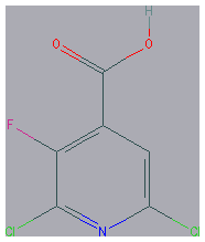 Chemical structure of 2,6-Dichloro-3-fluoro-isonicotinic acid