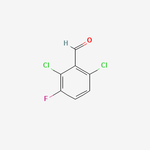 Chemical structure of 2,6-Dichloro-3-Fluorobenzaldehyde