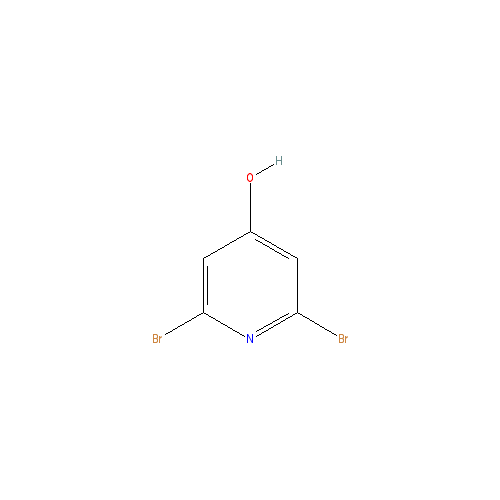 Chemical structure of 2,6-Dibromopyridin-4-ol
