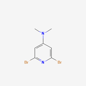 Chemical structure of 2,6-Dibromo-N,N-dimethylpyridin-4-amine