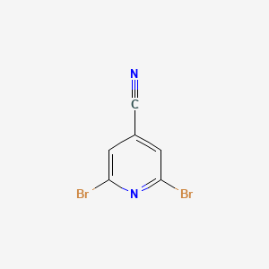 Chemical structure of 2,6-Dibromoisonicotinonitrile