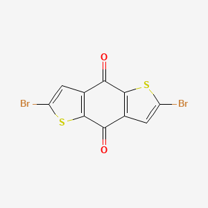 Chemical structure of 2,6-Dibromobenzo[1,2-b:4,5-b']dithiophene-4,8-dione