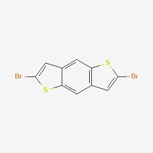 Chemical structure of 2,6-Dibromobenzo[1,2-b:4,5-b']dithiophene